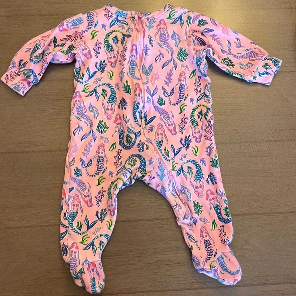 Lilly Pulitzer baby zip sleeper, size 3-6 months